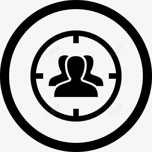 目标受众的图标png_新图网 https://ixintu.com 受众 圆形 圈 界面 目标 目的 符号