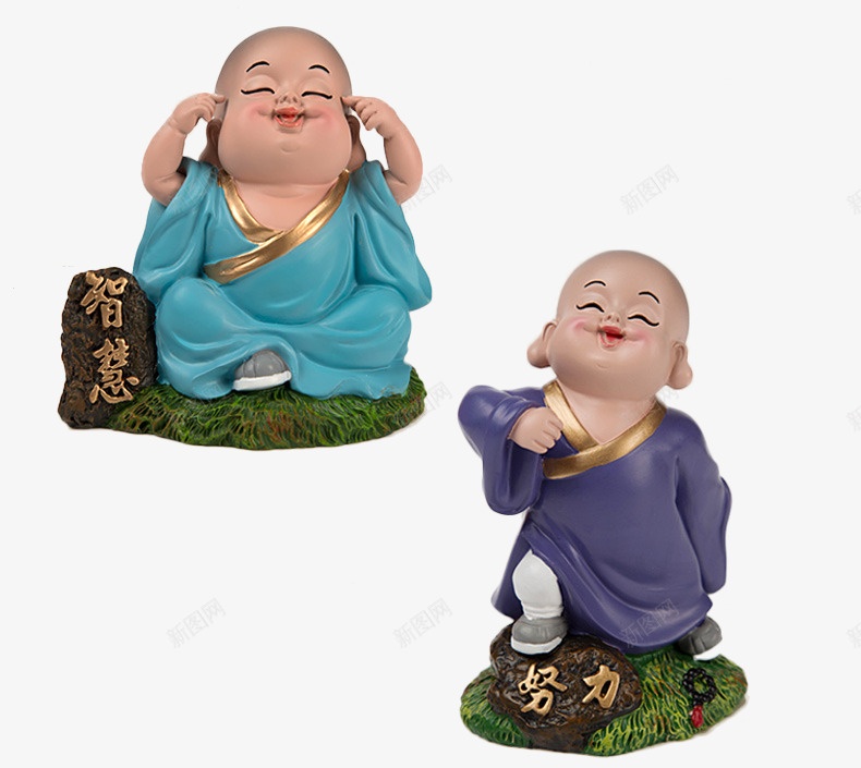 小和尚可爱玩偶png免抠素材_新图网 https://ixintu.com 产品实物 人物 光头小和尚 努力 古代 可爱 工艺品 摆件 摆设 智慧 玩偶