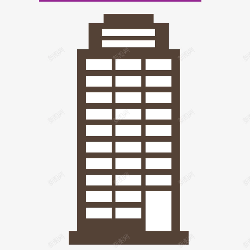 咖色高楼豪华酒店png免抠素材_新图网 https://ixintu.com 咖色 矢量素材 豪华 豪华酒店 酒店 高楼