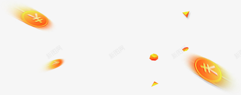 唯美创意金黄飘落png免抠素材_新图网 https://ixintu.com 创意 唯美 金黄 飘落
