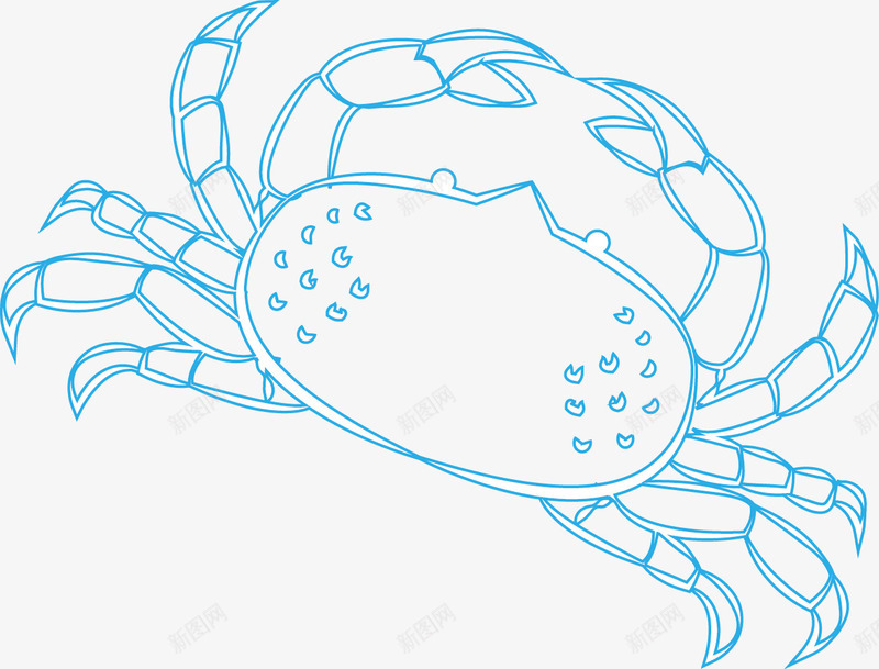 可爱卡通螃蟹png免抠素材_新图网 https://ixintu.com 卡通动物 可爱卡通螃蟹 矢量素材