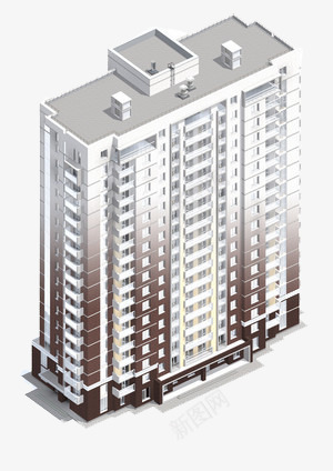 高楼建筑png免抠素材_新图网 https://ixintu.com 城市 小区 生活