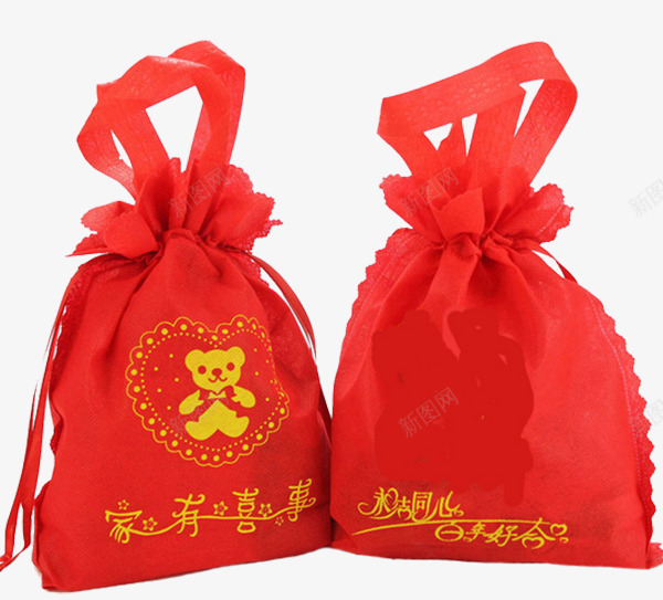 包装袋纱袋创意喜糖袋png免抠素材_新图网 https://ixintu.com 产品实物 免费png 卡通 可爱 纯手工制作