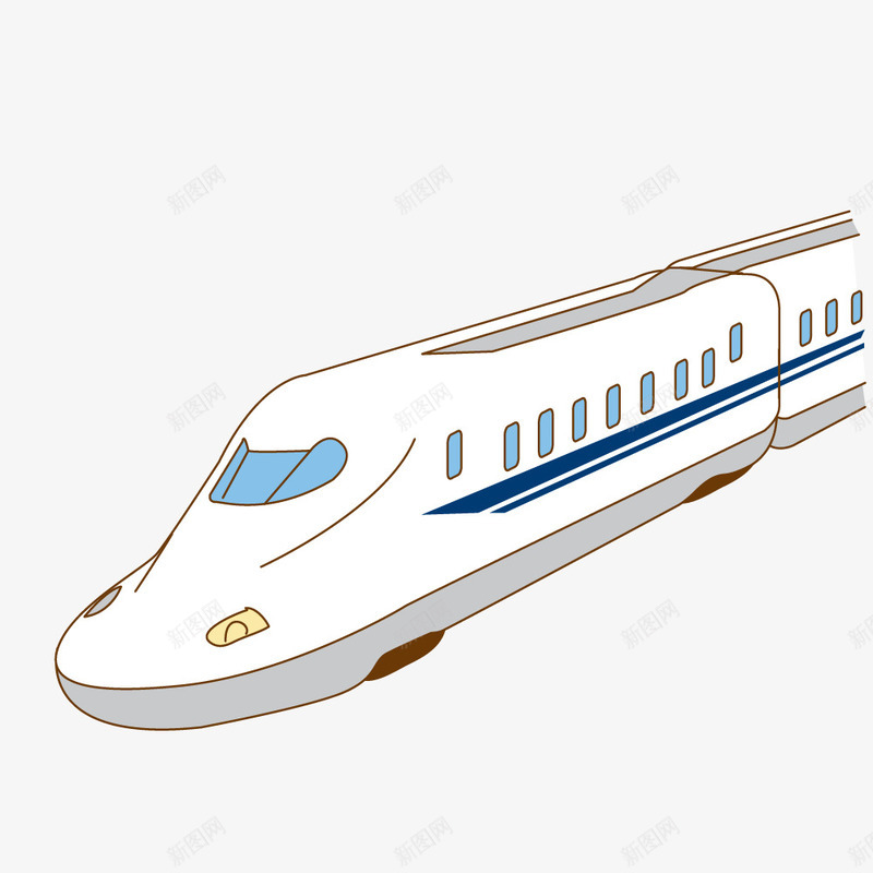 白色行驶的火车png免抠素材_新图网 https://ixintu.com 交通 卡通手绘 火车 行驶的火车 装饰图 车辆