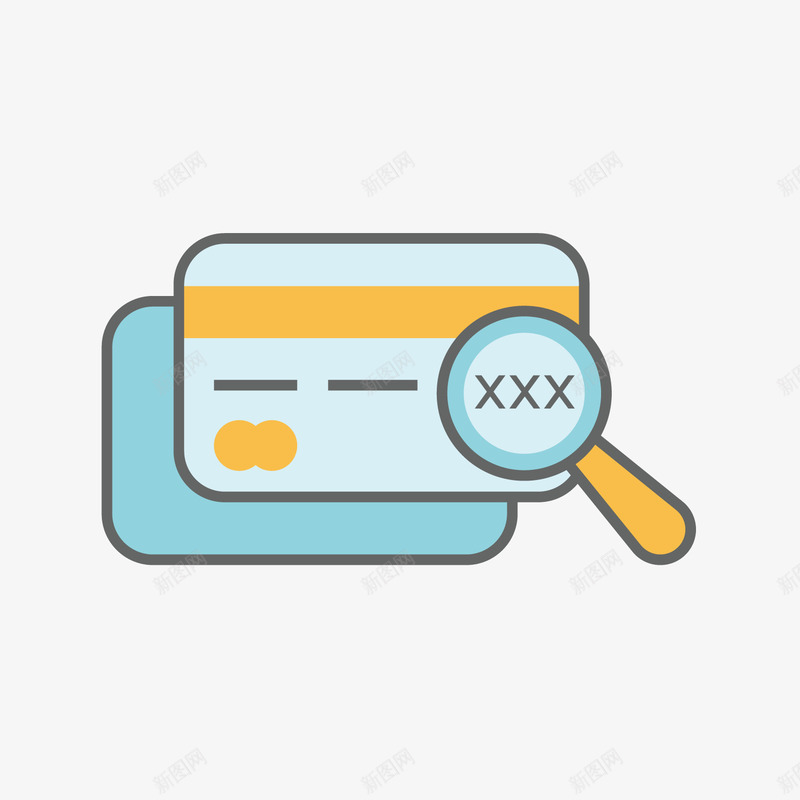 蓝色手绘存折png免抠素材_新图网 https://ixintu.com 圆角 存折 手绘 放大镜 科技 蓝色 观察 质感