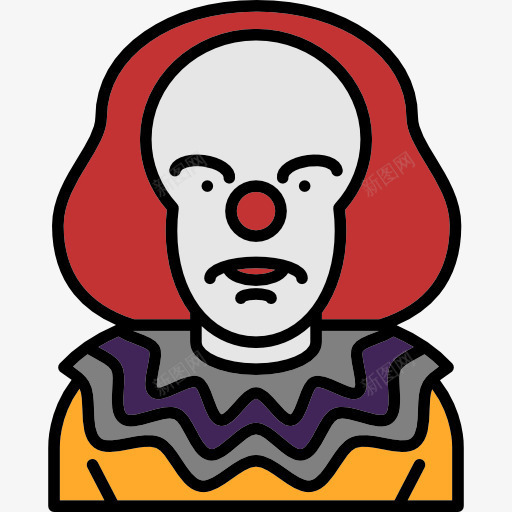 小丑图标png_新图网 https://ixintu.com joker 万圣节 头像 小丑 恐怖 恐惧