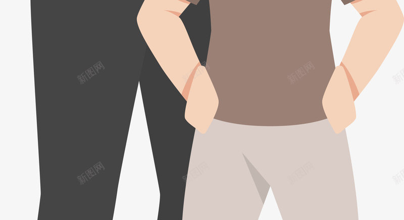 灰色父亲节卡通手绘png免抠素材_新图网 https://ixintu.com 创意 卡通手绘 发型 灰色 父亲节 眼睛 节日