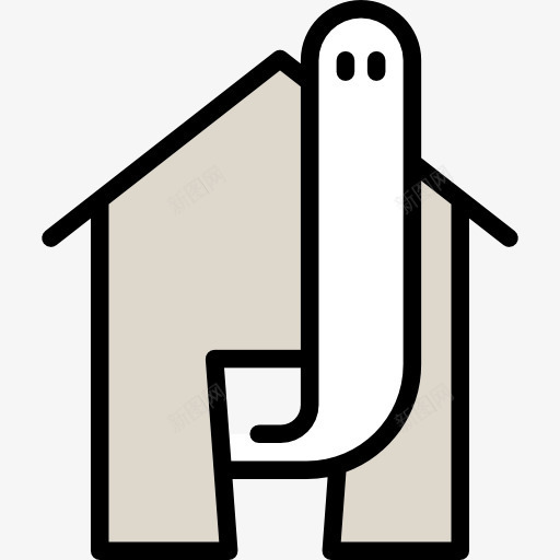 闹鬼的房子图标png_新图网 https://ixintu.com 万圣节 恐怖 恐惧 闹鬼的房子