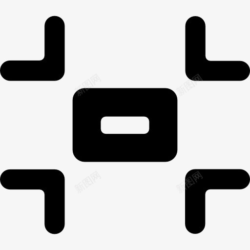 矩形形状的矩形四角图标png_新图网 https://ixintu.com 形状 接口 焦点 界面和网页 矩形 符号 角 象征 长方形