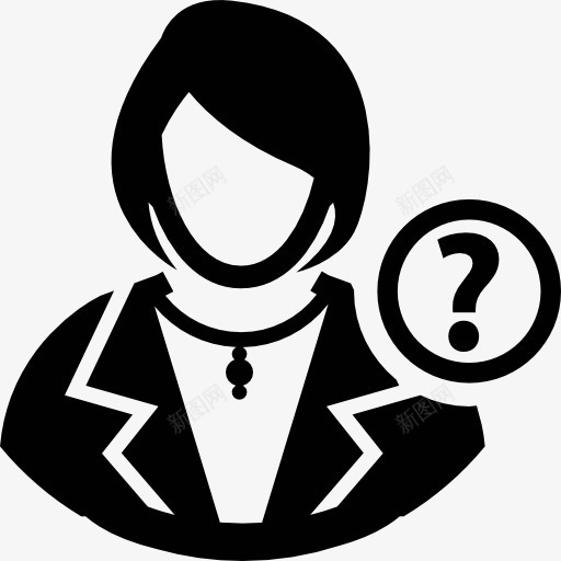 现代用户质疑MarkButton图标png_新图网 https://ixintu.com 人简介 头像 用户中 用户配置文件 男性用户 配置文件的化身