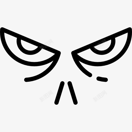 恐怖的眼睛图标png_新图网 https://ixintu.com 恐怖 看