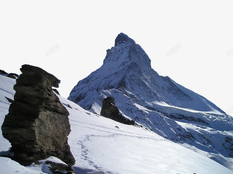 雪山png免抠素材_新图网 https://ixintu.com 冰川 雪山 风景素材