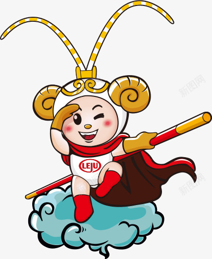 模仿孙悟空png免抠素材_新图网 https://ixintu.com 人物 人物插画 卡通人物 插画 模仿 猴子