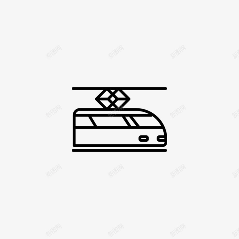 卡通简约装饰卡通火车头装饰图标png_新图网 https://ixintu.com 交通工具标志 卡通装饰 小清新插画 广告设计 海报设计 火车头卡通 火车头标志
