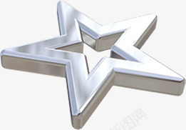 白色金属光泽五角星png免抠素材_新图网 https://ixintu.com 五角星 光泽 白色 设计 金属