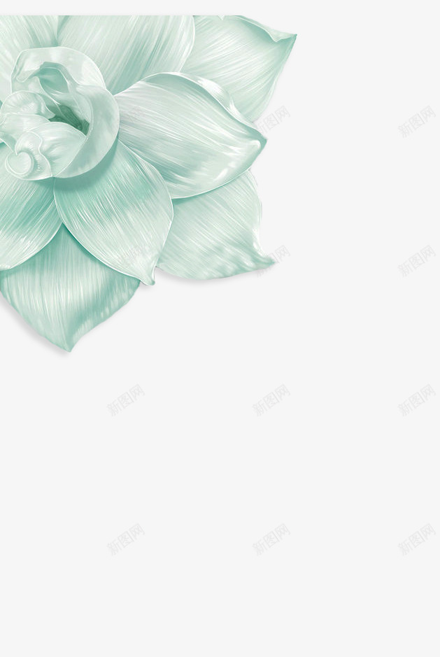 手绘水彩花朵装饰图案png免抠素材_新图网 https://ixintu.com PNG 优雅 手绘 水彩 浅蓝色 花朵 装饰图案