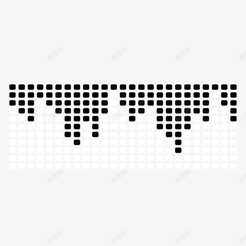 黑色点状png免抠素材_新图网 https://ixintu.com 柱形 点状 素材 黑色