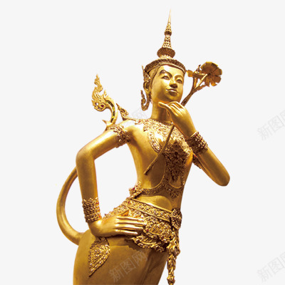 泰国png免抠素材_新图网 https://ixintu.com 泰国景点 观音 金黄色