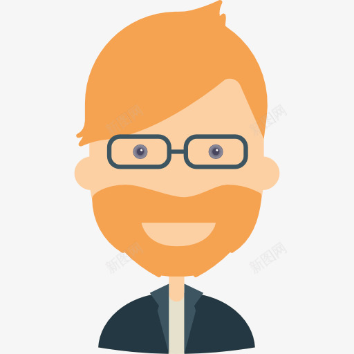 人图标png_新图网 https://ixintu.com 业务 人 头像 用户 简介 胡须 面部毛发