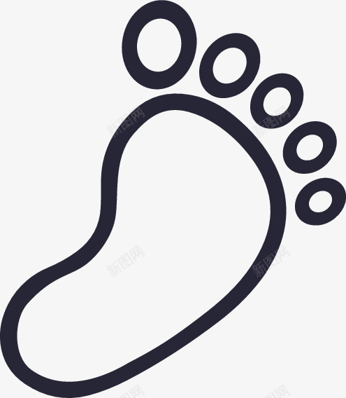 公益足迹矢量图图标eps_新图网 https://ixintu.com 公益足迹 矢量图