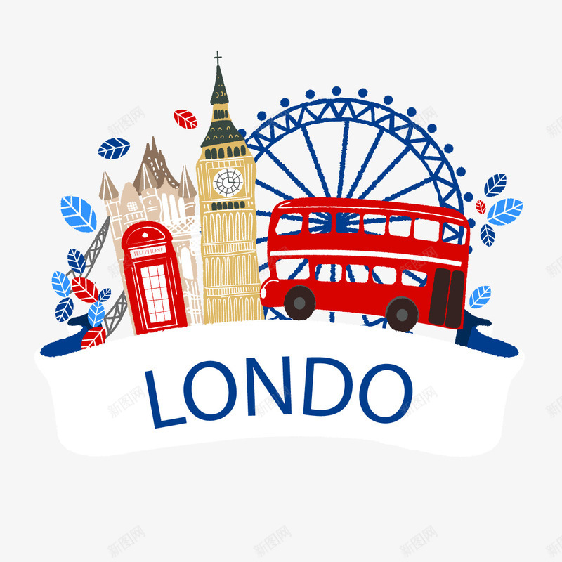 英国伦敦矢量图ai免抠素材_新图网 https://ixintu.com 澶湰閽 鍙屽眰宸村 鏃笉钀 鐢佃瘽浜 矢量图