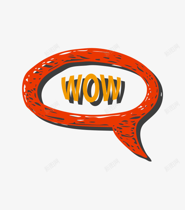 对话框wow红色圆矢量图eps免抠素材_新图网 https://ixintu.com wow红色圆 对话框 矢量图