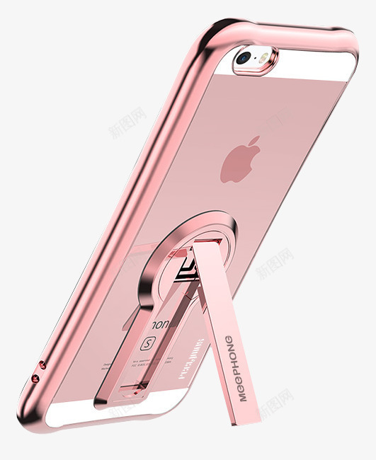 保护套防摔带支架png免抠素材_新图网 https://ixintu.com Iphone6plu 产品实物 支架 电镀 男女款 苹果6plus 防摔 韩式风格
