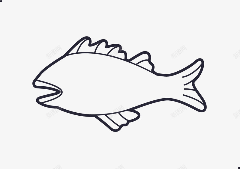 南鱼座描边png免抠素材_新图网 https://ixintu.com
