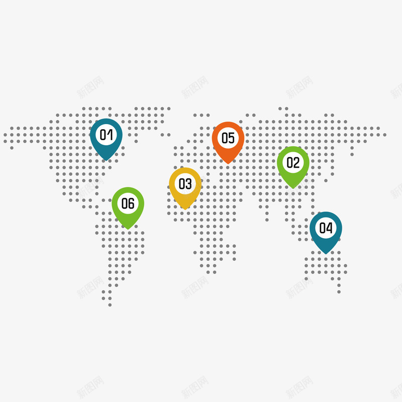 黑色点状地图png免抠素材_新图网 https://ixintu.com 定位 点状 素材 黑色