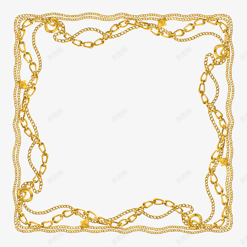 金色花边纹样png免抠素材_新图网 https://ixintu.com 华丽花纹 欧式花纹 花边 金色花边纹样