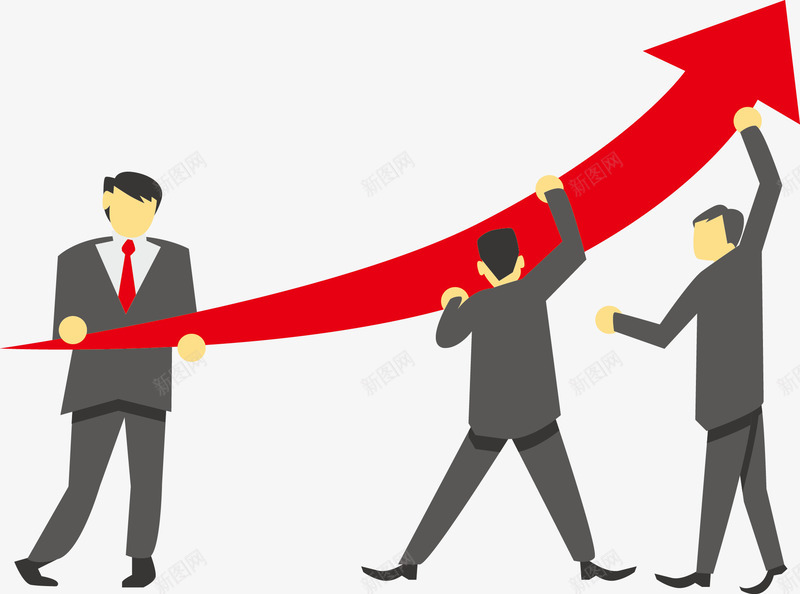 简约商务人士矢量图ai免抠素材_新图网 https://ixintu.com 上升 业绩 商务人士 男性 简约 销售 矢量图