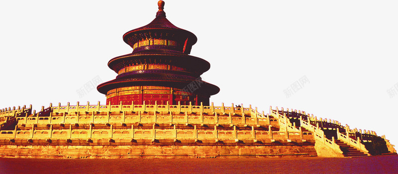 金黄色圆形建筑物png免抠素材_新图网 https://ixintu.com 圆形 圆楼 建筑物 金黄色