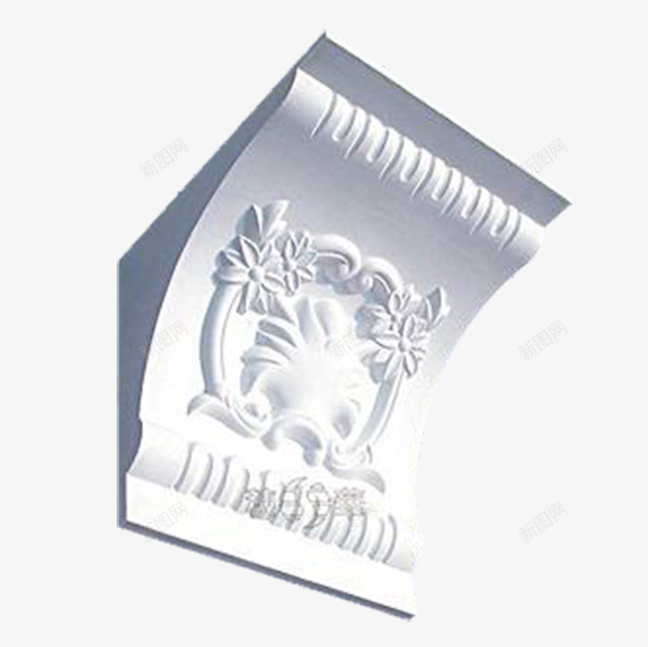 石膏线柱头装饰png免抠素材_新图网 https://ixintu.com 室内装饰材料 柱头 白色 石膏线 装饰