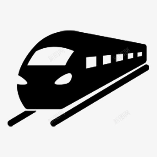 铁轨高铁剪影png免抠素材_新图网 https://ixintu.com 交通工具 剪影 铁轨高铁剪影 高速火车 高铁剪影 黑色列车