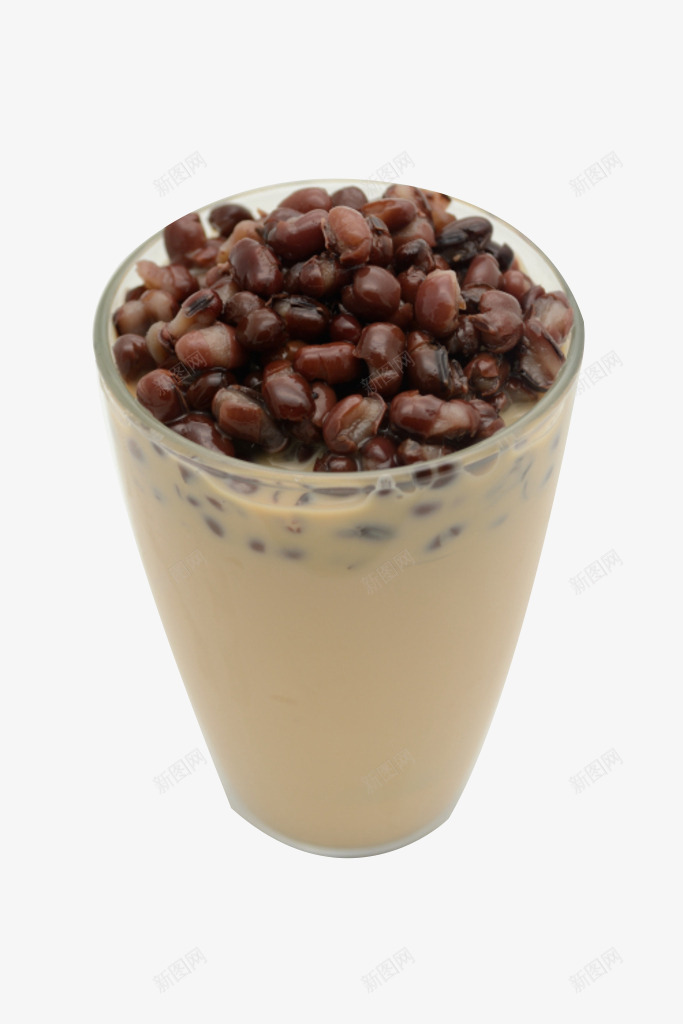 红豆奶茶png免抠素材_新图网 https://ixintu.com 可口 红豆奶茶 美味 香浓