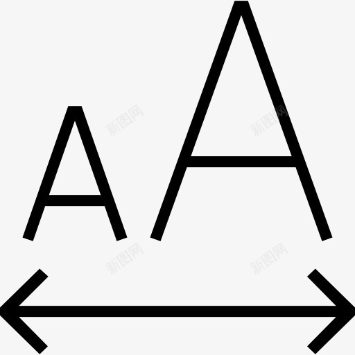 调整图标png_新图网 https://ixintu.com 书写工具 字体 文本格式 标志 样式 界面 调整大小 选项