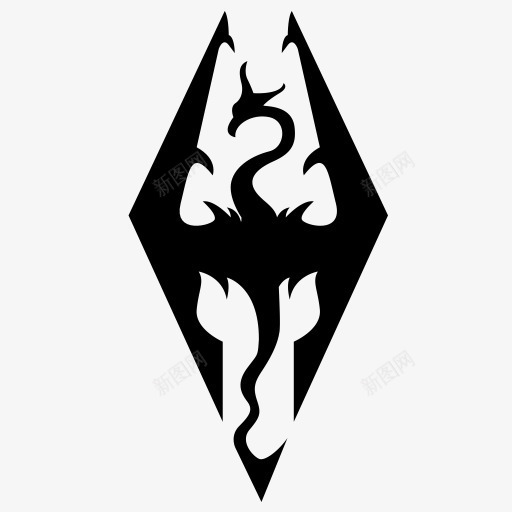 天际品牌amp应用图标png_新图网 https://ixintu.com Skyrim 天际