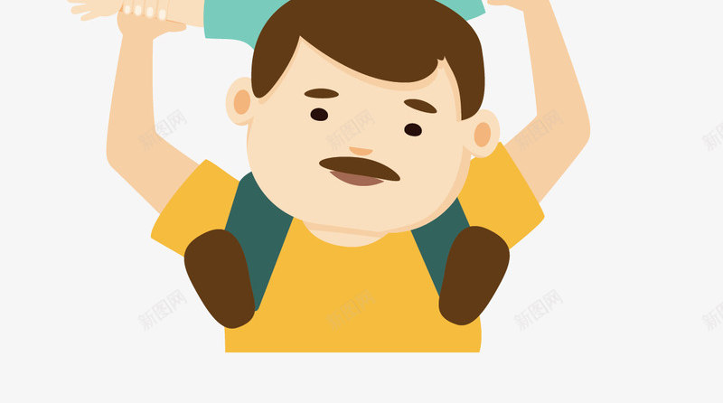 父子俩父亲节合照矢量图ai免抠素材_新图网 https://ixintu.com 父亲节 父亲节快乐 父亲节竖副 父子 父子合照 矢量png 矢量图