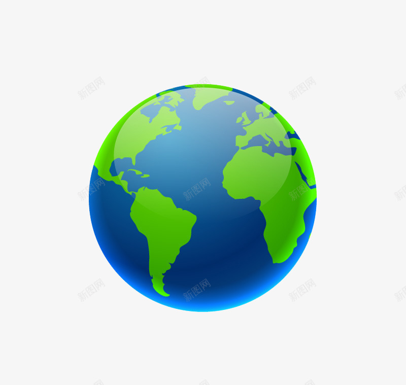 精美蓝色地球png免抠素材_新图网 https://ixintu.com 保护环境 公益广告素材 地球 环保 生态地球 蓝色地球