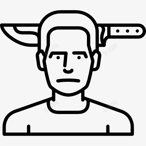 用刀头图标png_新图网 https://ixintu.com 可怕的 恐怖 服装 死亡