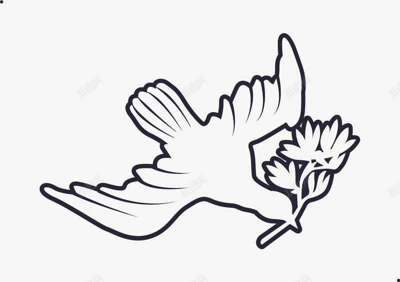 天鸽座描边png免抠素材_新图网 https://ixintu.com
