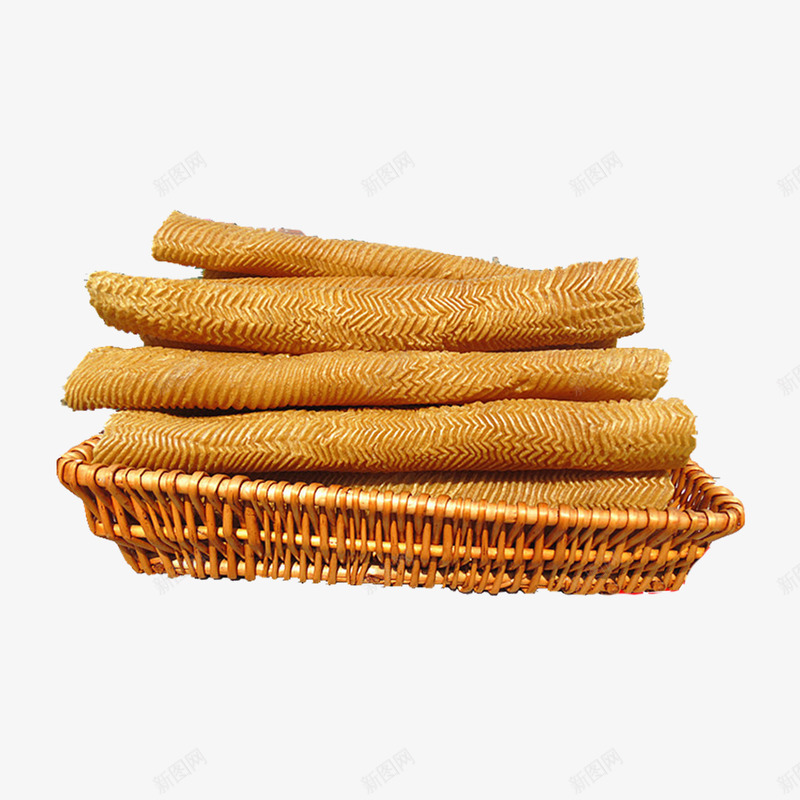 产品实物干货油豆皮png免抠素材_新图网 https://ixintu.com 传统美食 农家自制腐竹 大豆制品 干货 有嚼劲 柔韧 油豆皮 素牛排 纯手工制作 腐皮王 自然晾干 豆制品 餐饮美食