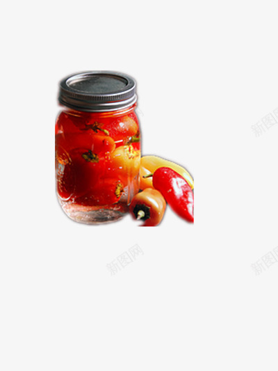 辣椒酱png免抠素材_新图网 https://ixintu.com 健康 原生态 辣 酱料瓶