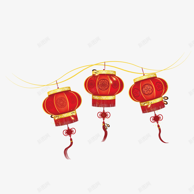红色圆形喜庆节日灯笼矢量图ai免抠素材_新图网 https://ixintu.com 中国结 喜庆 平面 挂件 灯笼 红色 节日 设计 矢量图