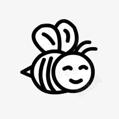拉通蜜蜂png免抠素材_新图网 https://ixintu.com 动物 卡通 简笔画 蜜蜂