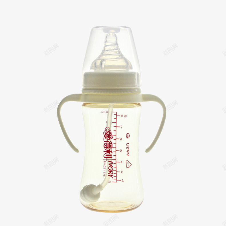 爱得利宽口径PPSU奶瓶png免抠素材_新图网 https://ixintu.com 产品实物 宽口径奶瓶 爱得利PPSU奶瓶
