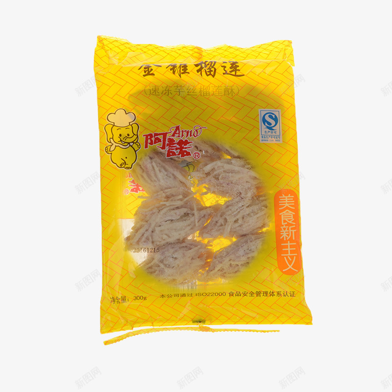 金黄油炸榴莲酥味道醇厚袋装png免抠素材_新图网 https://ixintu.com 味道醇厚 榴莲酥 袋装 金黄油炸