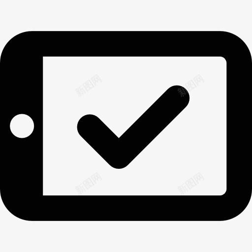 平板电脑与CheckMark图标png_新图网 https://ixintu.com iPad 平板电脑 技术 检查 检验