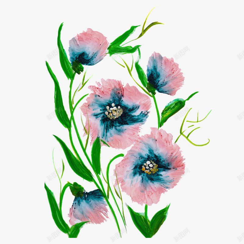 植物花枝招展矢量图eps免抠素材_新图网 https://ixintu.com PNG免抠图下载 中国风 枝叶 生长 盛放 花开 矢量图