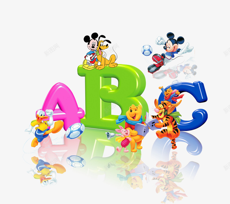 唯美卡通可爱动物abc艺术字倒影png免抠素材_新图网 https://ixintu.com abc 倒影 动物 卡通 可爱 唯美 艺术字